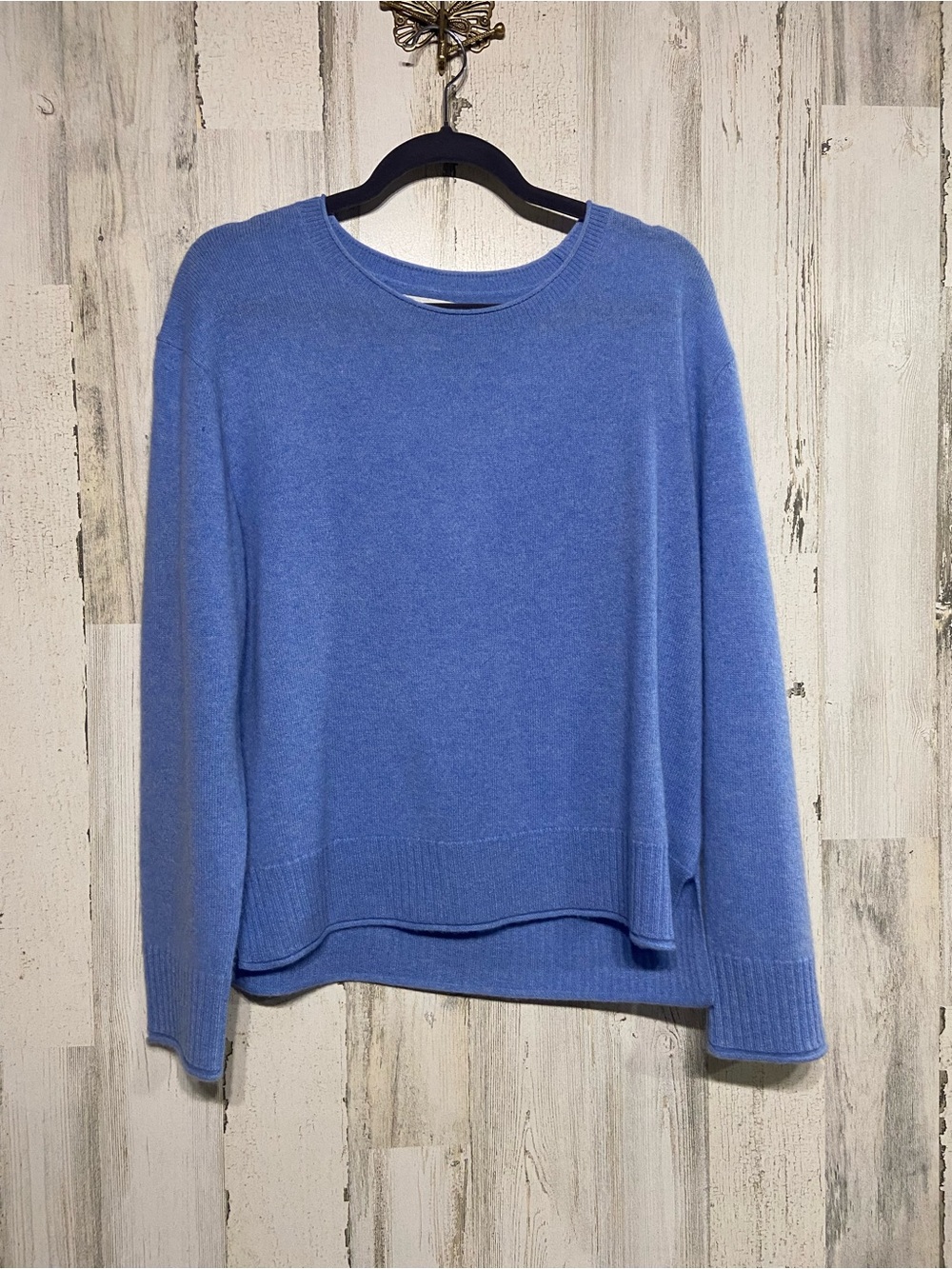 Rachel Zoe Periwinkle 100% Cashmere Sweater Large